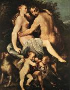 HEINTZ, Joseph the Elder Adonis Parting from Venus - Copperplate Spain oil painting artist
